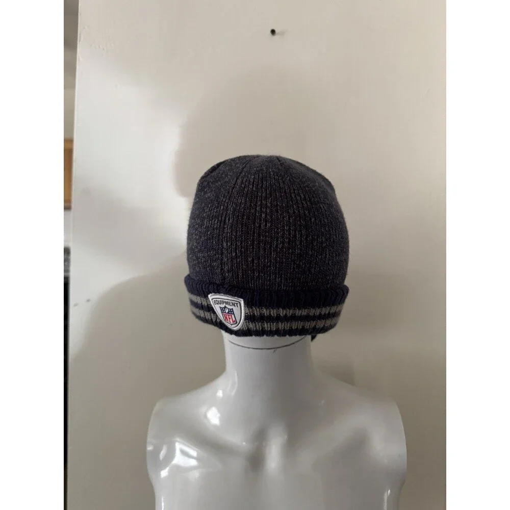 Reebok Dallas Cowboys Knit Beanie Hat NFL Equipment Blue Gray Winter Cap